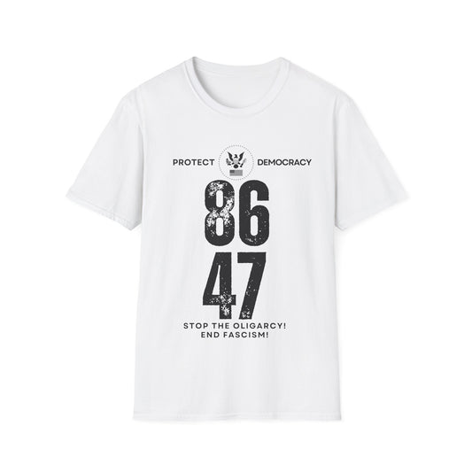 Protect Democracy 8647 End Fascism Graphic Tee – Bold Resistance in Style