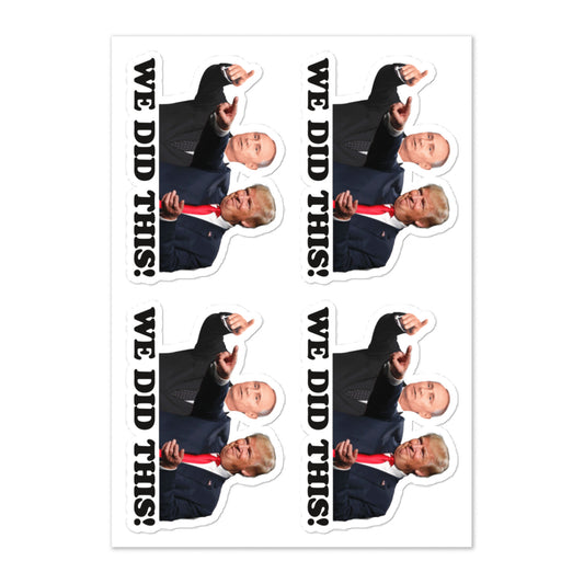 We Did This! - Trump & Putin Sticker Sheet (4 Stickers)